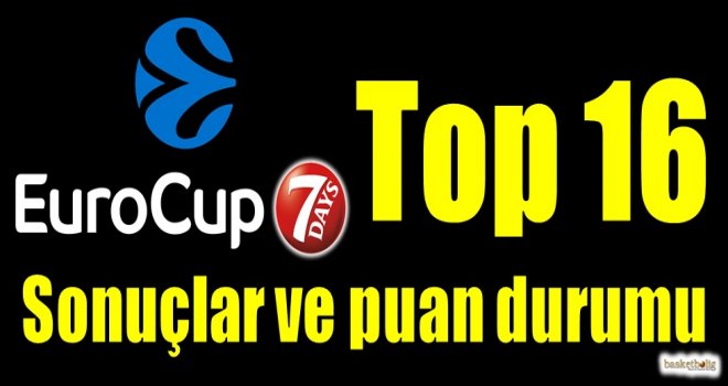 Eurocup Top16 1.hafta sonuçlar ve puan durumları