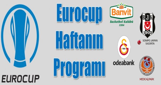 Eurocup'ta 4.haftanın programı