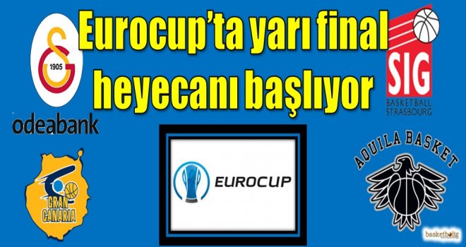 Eurocup'ta yarı final heyecanı başlıyor