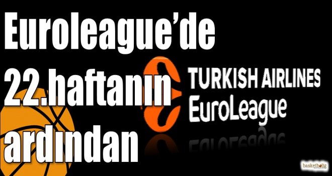 Euroleague'de 22.haftanın ardından