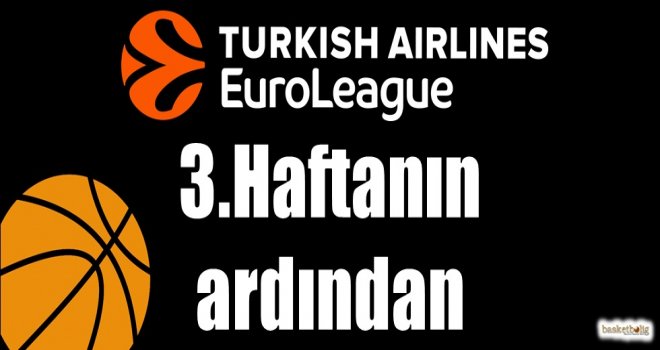 Euroleague'de 3.haftanın ardından