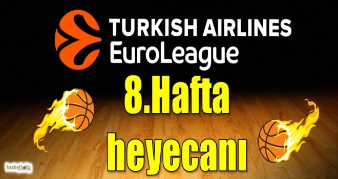 Euroleague'de 8.hafta heyecanı