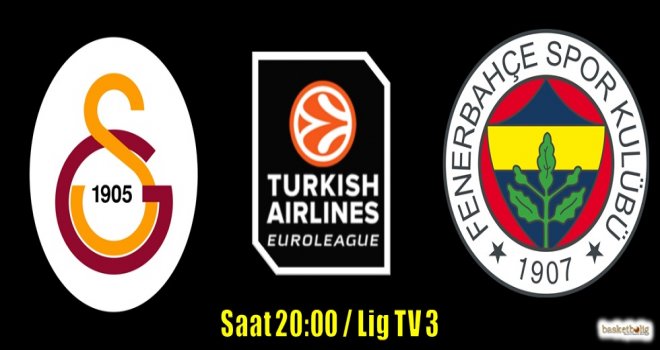 Euroleague'de Galatasaray-Fenerbahçe derbisi heyecanı