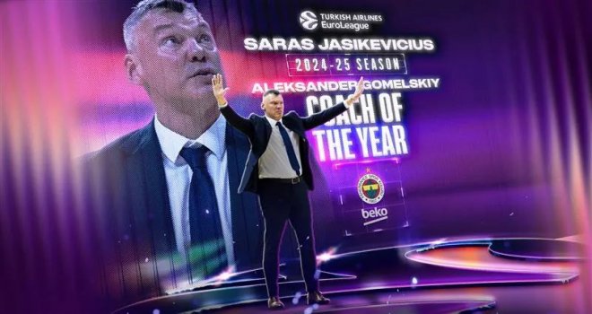 Euroleague'de sezonun En İyi Başantrenörü Jasikevicius