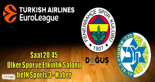 Fenerbahçe Doğuş, Mccabi'yi konuk ediyor