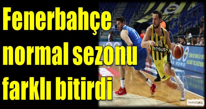 Fenerbahçe Doğuş normal sezonu farklı bitirdi