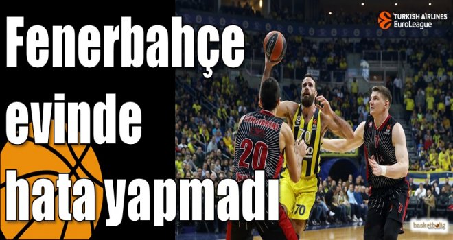 Fenerbahçe evinde hata yapmadı