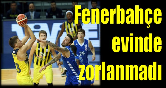 Fenerbahçe evinde zorlanmadı