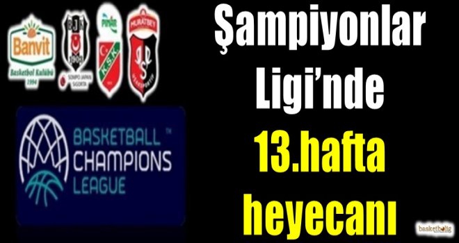 FIBA Şampiyonlar Ligi'nde 13.hafta heyecanı