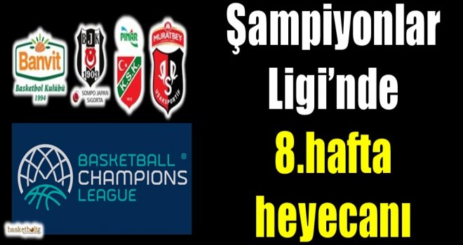 FIBA Şampiyonlar Ligi'nde 8.hafta heyecanı 