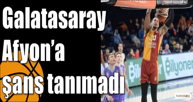 Galatasaray Afyon?a şans tanımadı
