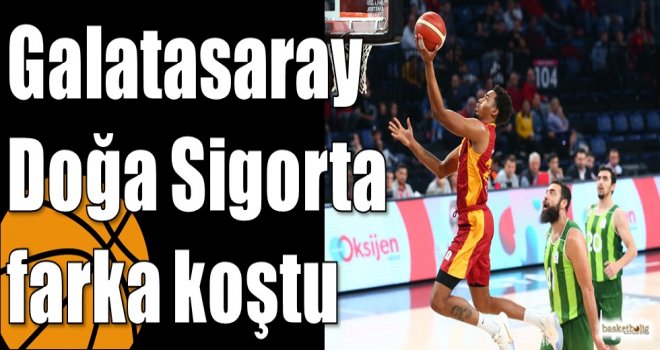 Galatasaray Doğa Sigorta farka koştu