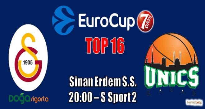 Galatasaray Doğa Sigorta'nın konuğu Unics Kazan