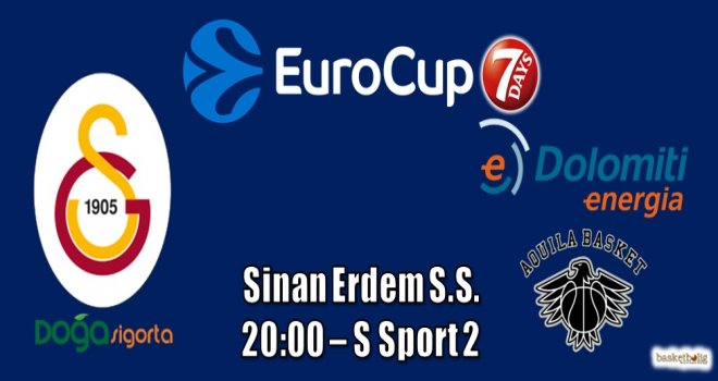 Galatasaray, Dolomiti Energia Trento'yu konuk ediyor