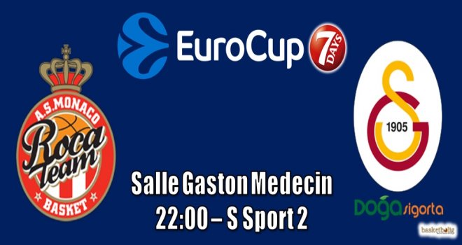 Galatasaray Top16'ya Monaco deplasmanıyla başlıyor