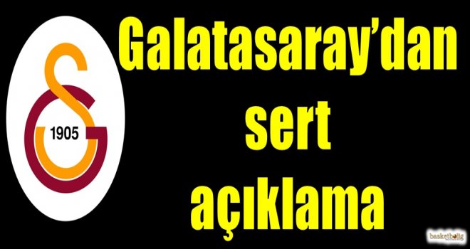 Galatasaray'dan sert açıklama