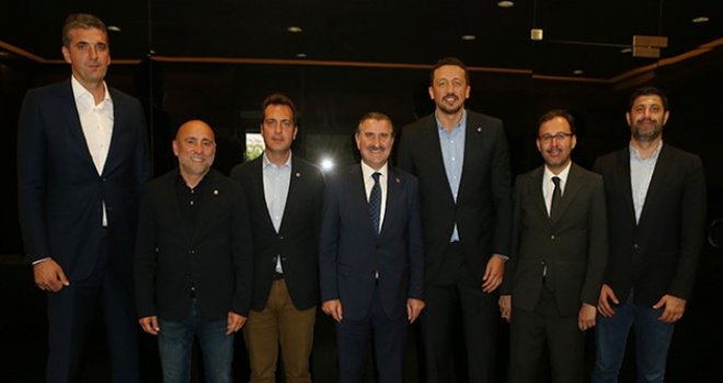 Gençlik ve Spor Bakanı Osman Aşkın Bak'tan TBF'ye ziyaret