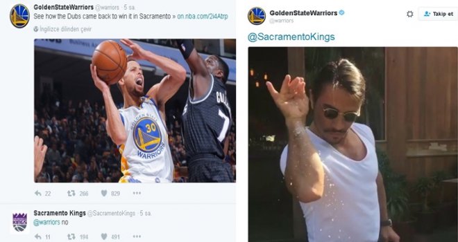 Golden State Warrios'tan ''Nusret''li paylaşım