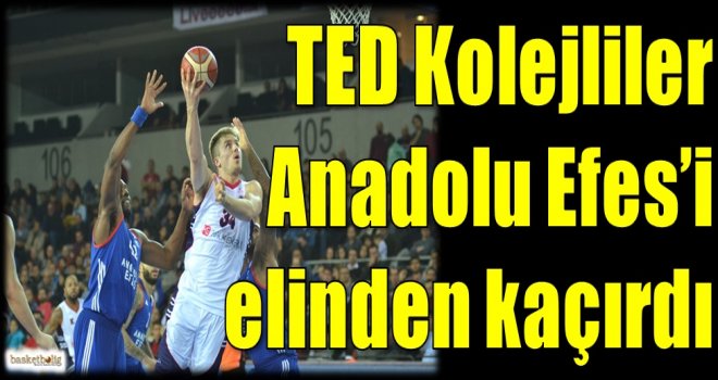 Halk Enerji TED Kolejliler, Anadolu Efes'i elinden kaçırdı