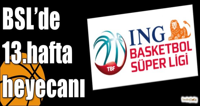 ING Basketbol Süper Ligi'nde 13.hafta heyecanı
