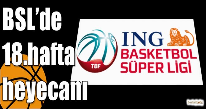 ING Basketbol Süper Ligi'nde 18.hafta heyecanı