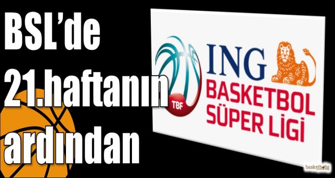 ING Basketbol Süper Ligi'nde 21.haftanın ardından