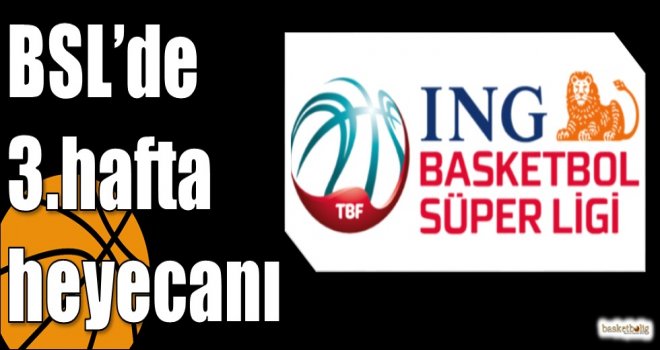 ING Basketbol Süper Ligi'nde 3.hafta heyecanı