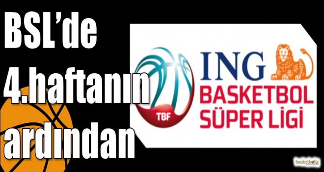 ING Basketbol Süper Ligi'nde 4.haftanın ardından