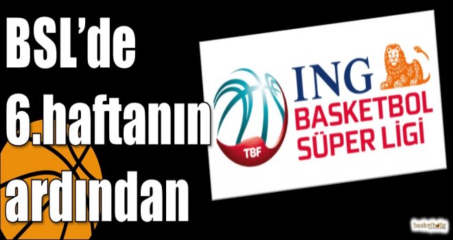 ING Basketbol Süper Ligi'nde 6.haftanın ardından