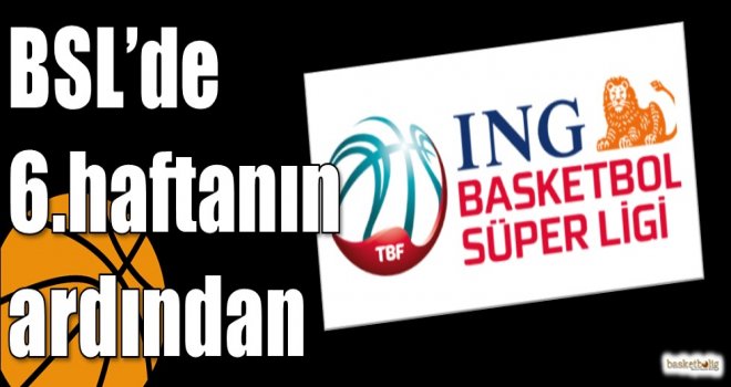 ING Basketbol Süper Ligi'nde 6.haftanın ardından