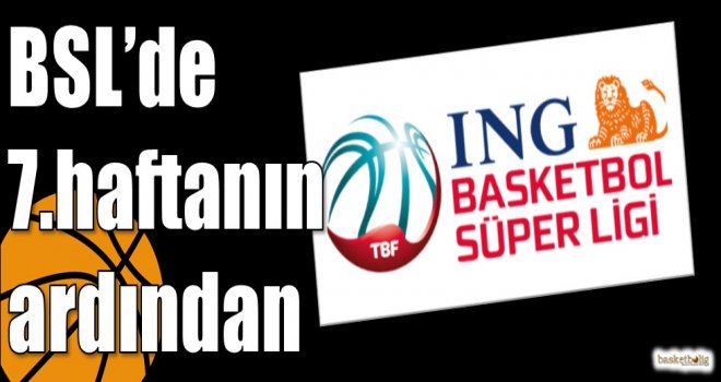 ING Basketbol Süper Ligi'nde 7.haftanın ardından