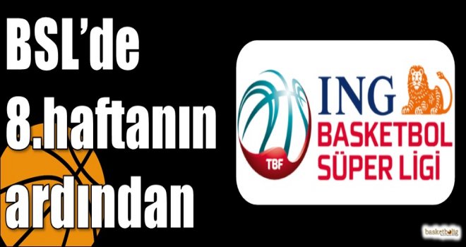 ING Basketbol Süper Ligi'nde 8.haftanın ardından
