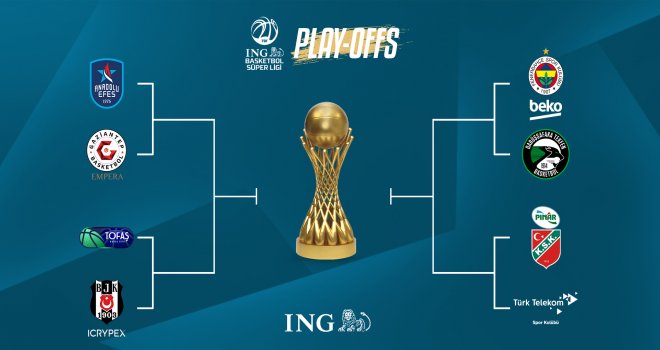 ING Basketbol Süper Ligi?nde Play-Off heyecanı başlıyor