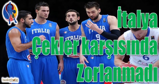 İtalya, Çekler karşısında zorlanmadı