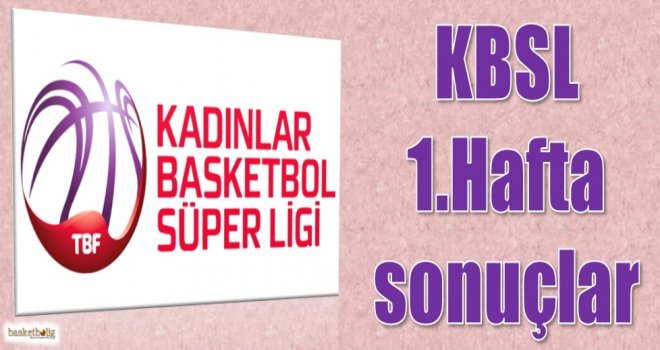 Kadınlar Basketbol Süper Ligi 1.hafta sonuçlar