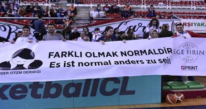 Kaf Kaf, Skyliners maçında otizmli gençleri konuk etti