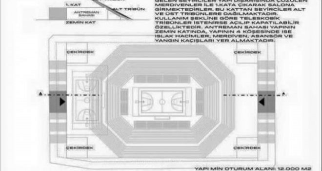 Karşıyaka'nın salon projesi hazır