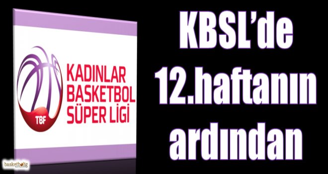 KBSL 12.hafta sonuçlar ve puan durumu