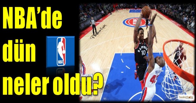NBA'de dün neler oldu?