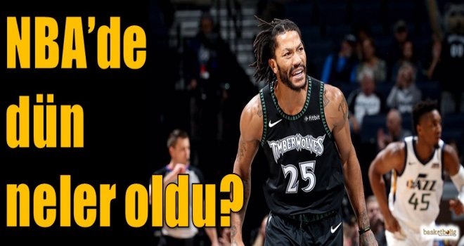 NBA'de dün neler oldu?