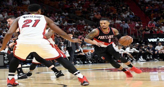 NBA'de haftanın oyuncuları Hassan Whiteside ve Damian Lillard