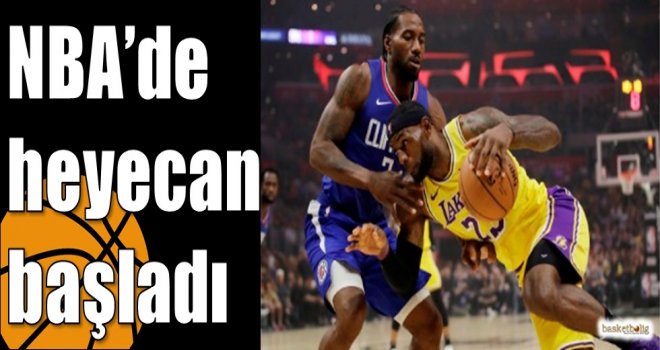 NBA'de heyecan başladı...