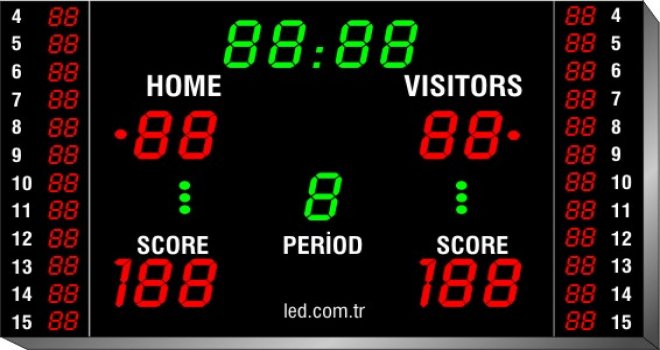 Ordu'da bozuk skorbord sonunda değiştirildi..