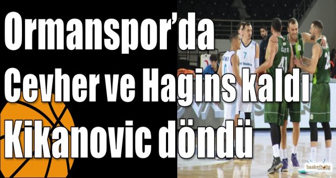 Ormanspor?da Cevher ve Hagins kaldı Kikanovic döndü