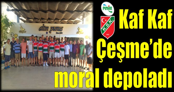 Pınar Karşıyaka, Çeşme kampında moral depoladı