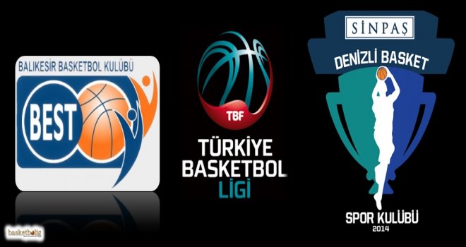 Sinpaş Denizli Basket Balıkesir'de galip