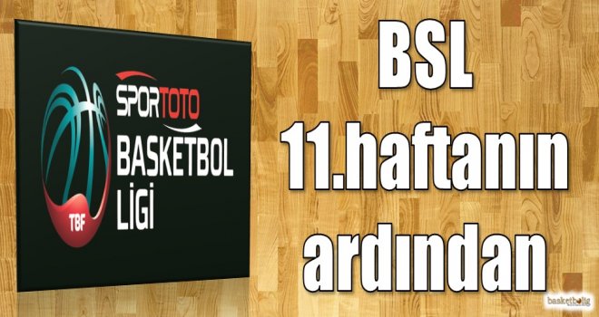 Spor Toto Basketbol Ligi 11.hafta sonuçlar ve puan durumu