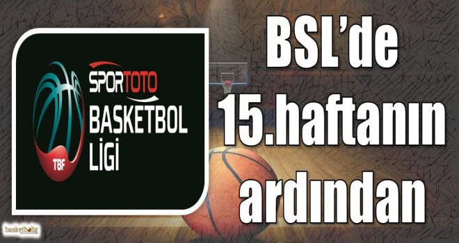 Spor Toto Basketbol Ligi 15.hafta sonuçlar ve puan durumu