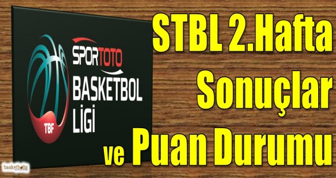 Spor Toto Basketbol Ligi 2.hafta sonuçlar