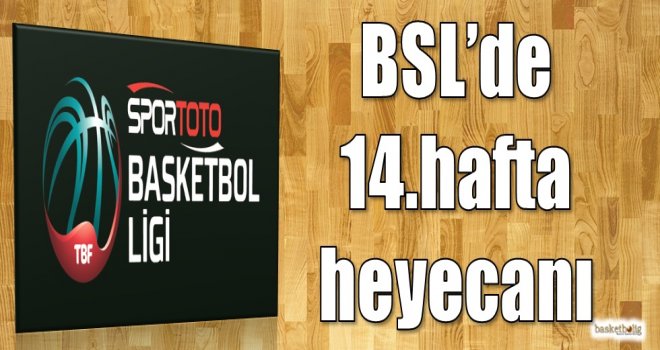Spor Toto Basketbol Ligi'nde 14.hafta heyecanı